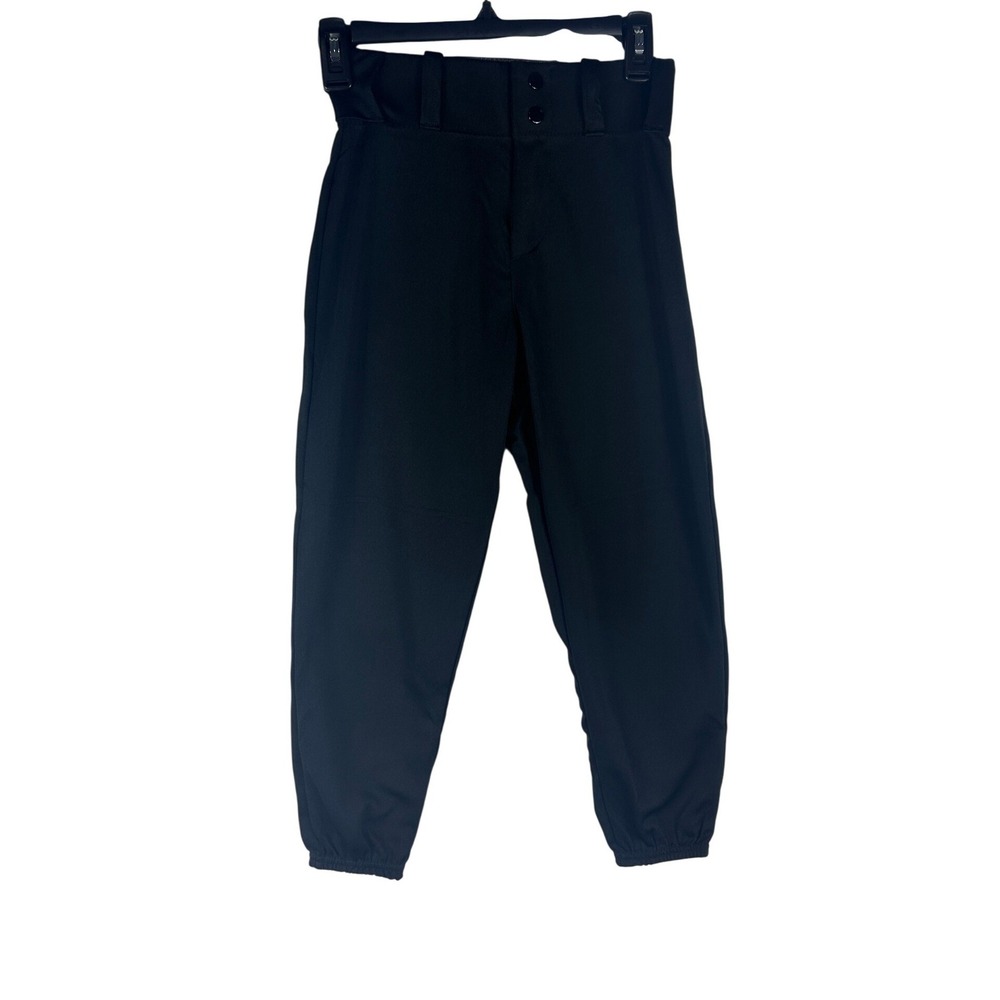 Alleson‎ Athletic Youth Medium Baseball Pants Black Elastic Bottom NEW